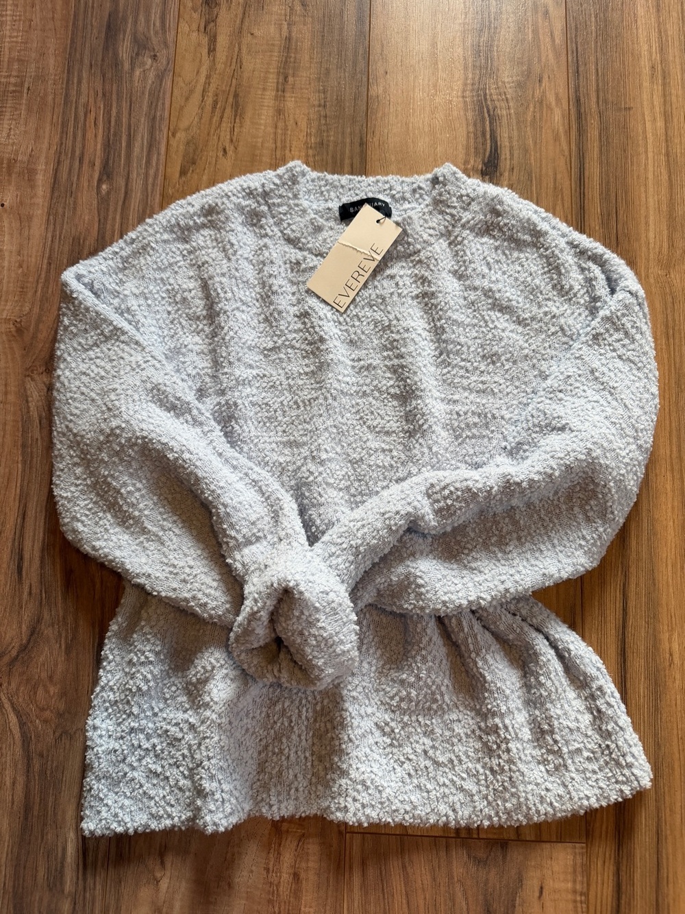 Sanctuary Light blue Mila Pullover Textured Crewneck Sweater